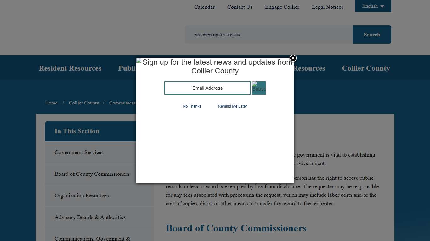 Public Record Requests | Collier County, FL